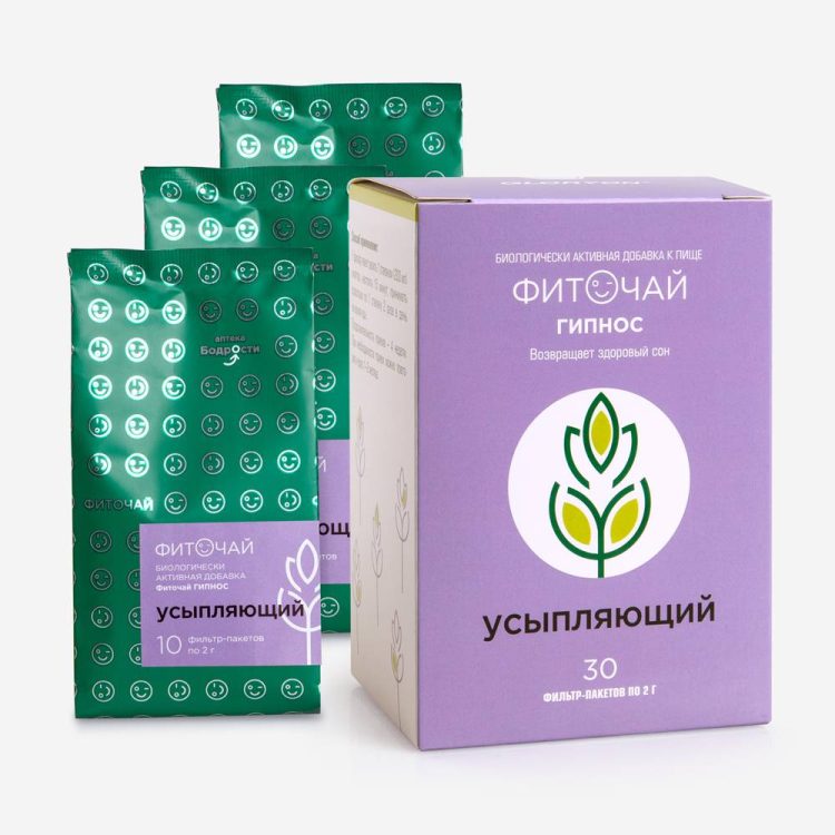 Усыпляющий фиточай Гипнос — упаковка 30 фильтр-пакетов