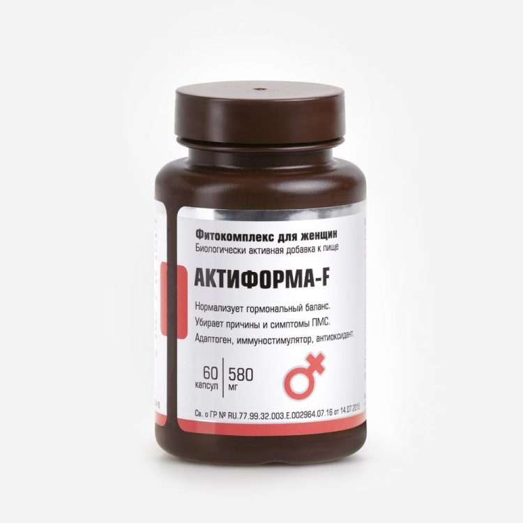 Фитокомплекс для женщин Актиформа-F от Глорион, 60 капсул