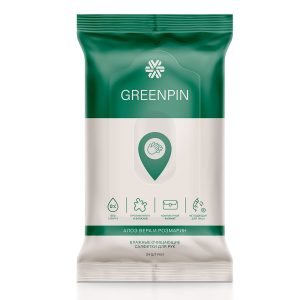 Влажные очищающие салфетки для рук GREENPIN 24 штуки