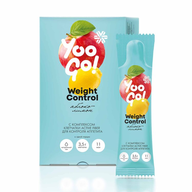 Напиток Weight Control яблоко-лимон — Active Fiber со стевией для сытости без калорий