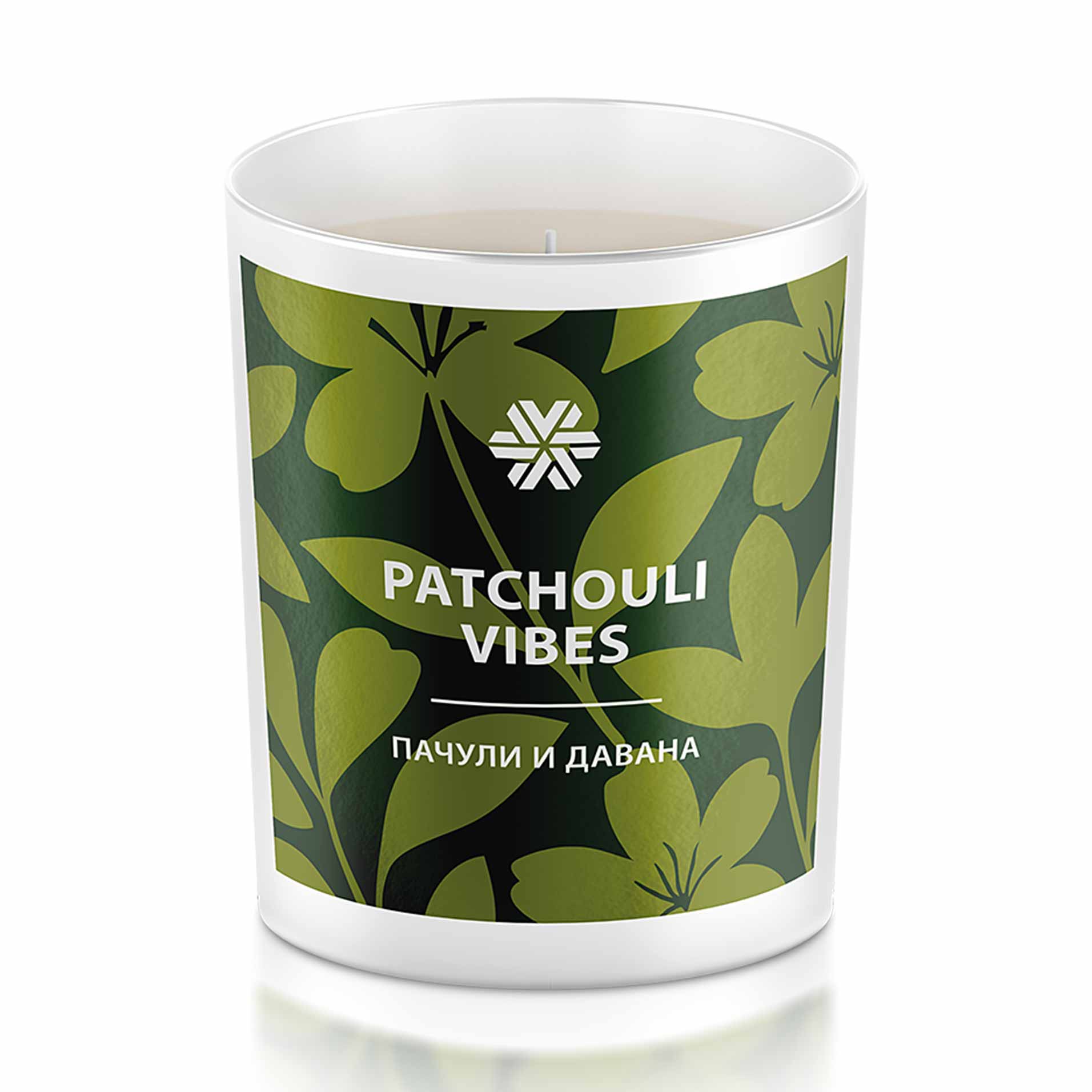 Patchouli Vibes (Пачули и давана), ароматическая свеча из натурального воска — изображение 2