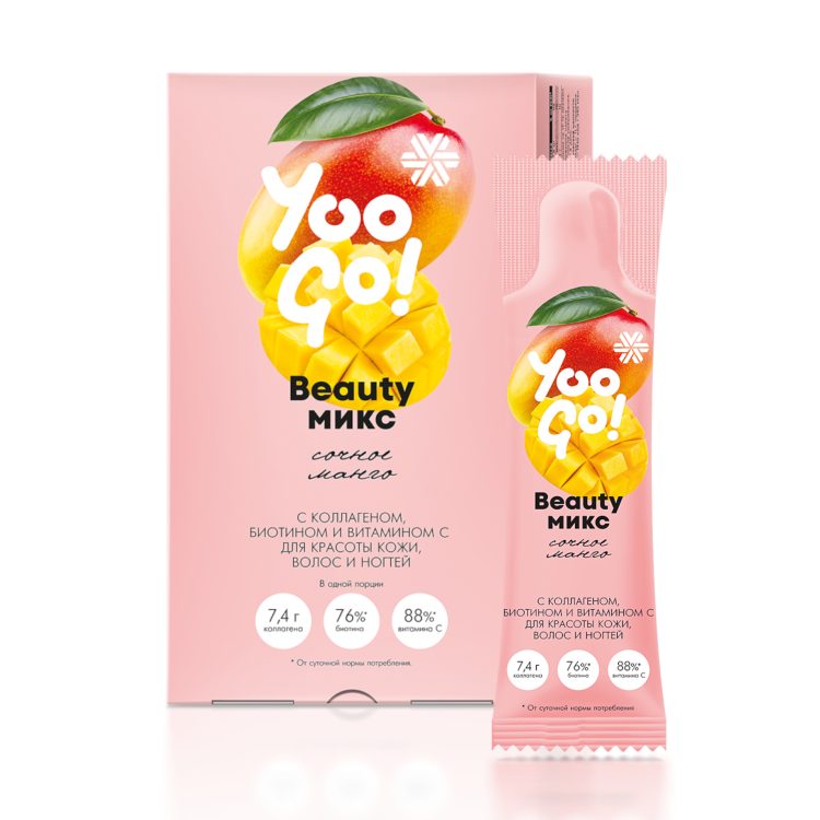 Beauty-микс с коллагеном и манго — функциональный напиток в стиках