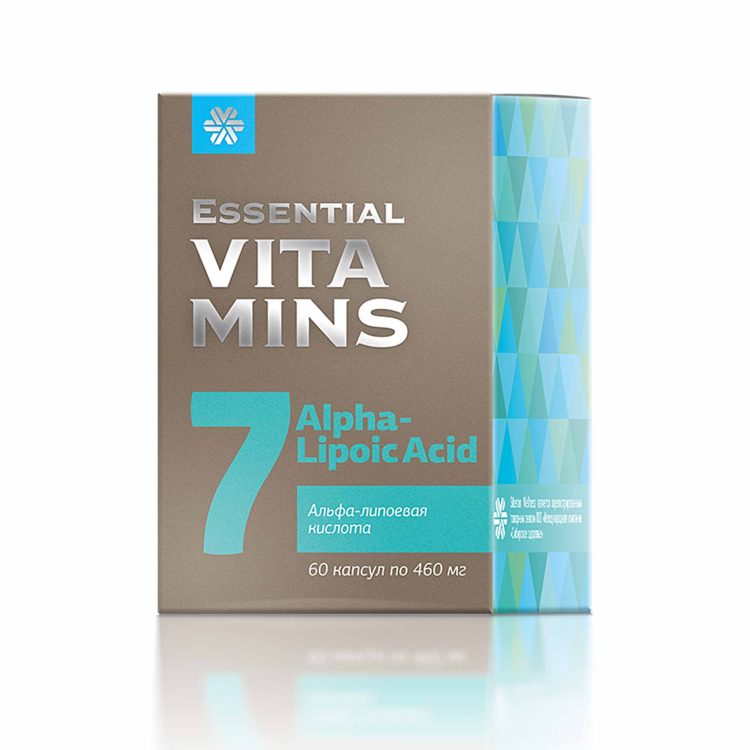 Альфа-липоевая кислота Essential Vitamins — 60 мг антиоксидантной защиты