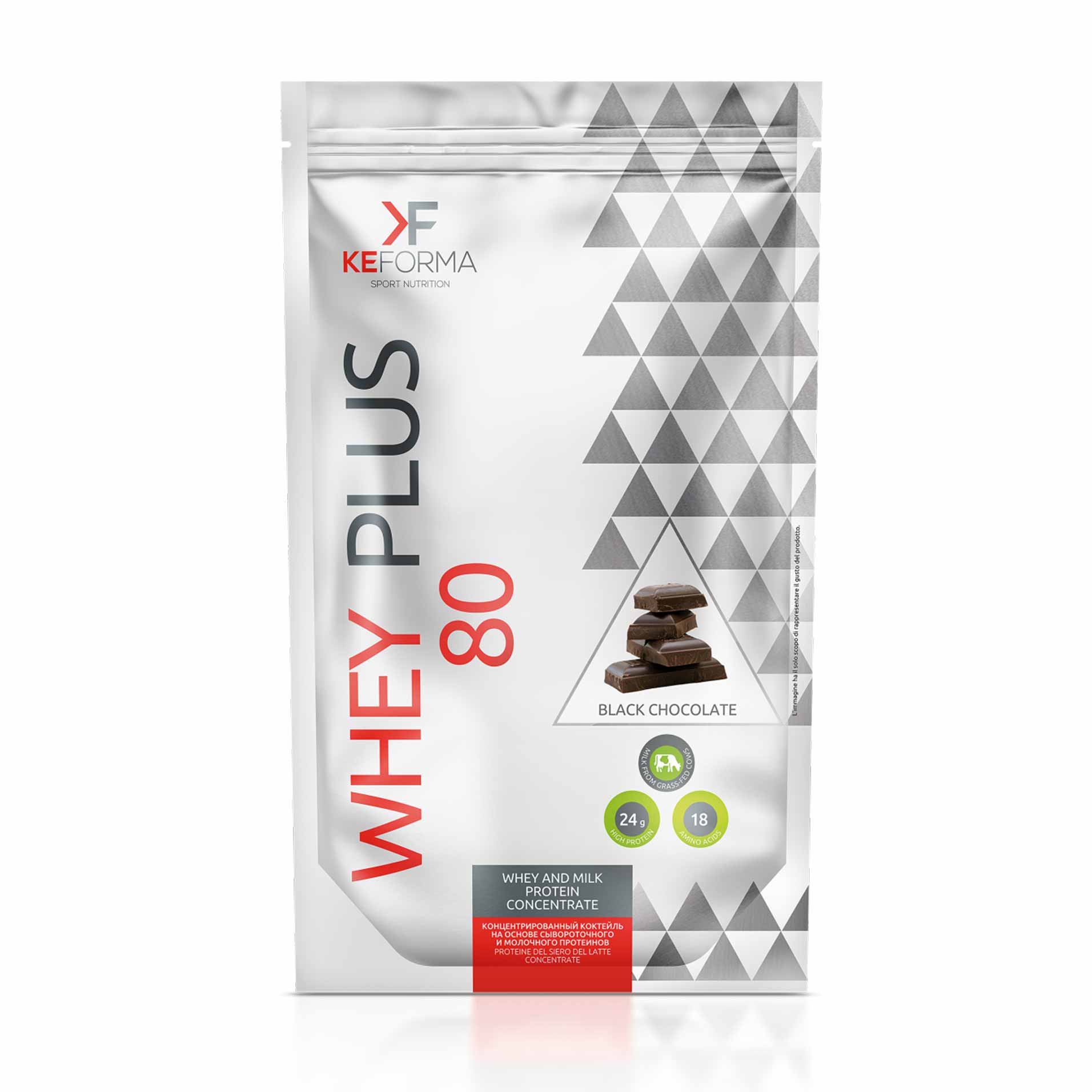 WHEY PLUS 80 «Темный шоколад» — протеиновый коктейль 480 г — изображение 2