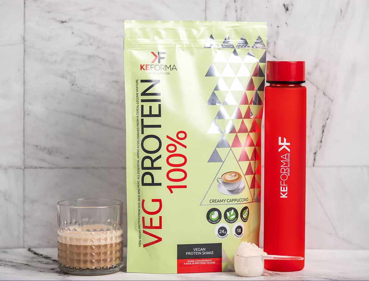 Keforma Vegan «Капучино» — веганский протеин 480 г — изображение 2